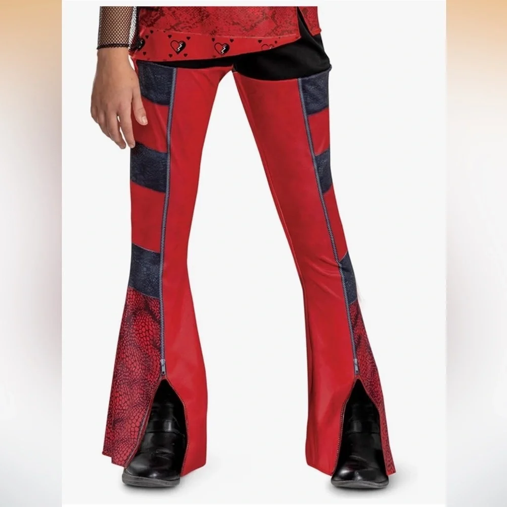 NWT Disney RED  Descendants Costume Rise of Red  Halloween Cosplay Dress Up